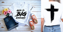 God is Big Enough V-Neck T-Shirt