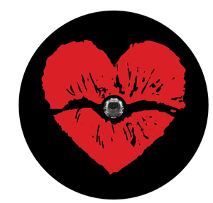 Heart Lips Kiss Spare Tire Cover