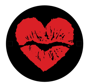 Heart Lips Kiss Spare Tire Cover