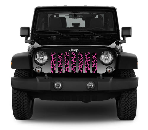 Hot Pink Cow Hide Grille Insert