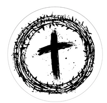Jesus Crown Of Thorns Christian Cross White Spare Tire Cover