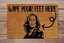 Kamala Wipe Feet Here Funny Doormat Entrance Rug Welcome Mat