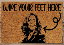 Kamala Wipe Feet Here Funny Doormat Entrance Rug Welcome Mat