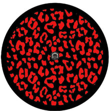 Leopard Print Red Spare Tire Cover