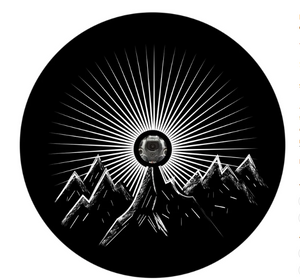 Mountains Peak Sun Rays Shining Spare Tire Cover