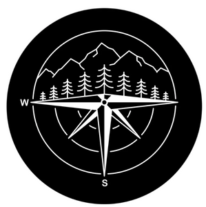 Mountains & Compass Spare Tire Cover