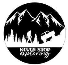 Never Stop Exploring Spare Tire Cover