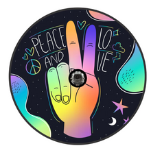 Peace & Love Hand Spare Tire Cover