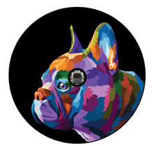 Pop Art French Bulldog Spare Tire Cover