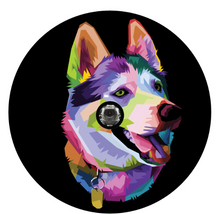 Pop Art Husky Spare Tire Cover