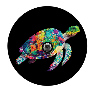 Pop Art Sea Turtle Spare Tire Cover