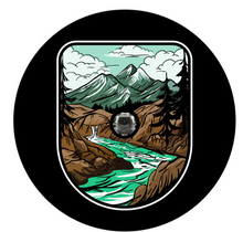 River In The Mountains Art Graphic Spare Tire Cover