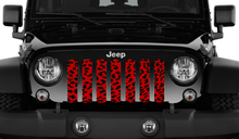 Red Cheetah Print Grille Insert