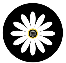 Simple & Plain Daisy Flower Spare Tire Cover