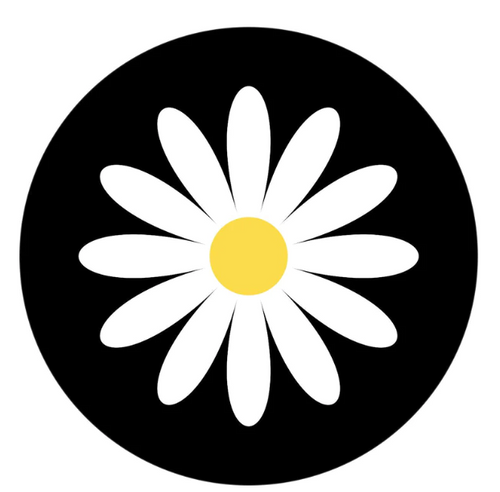 Simple & Plain Daisy Flower Spare Tire Cover