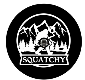 Squatchy In The Mountains Spare Tire Cover