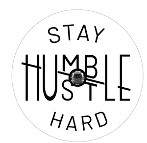 Stay Humble Hustle Hard White Spare Tire Cover