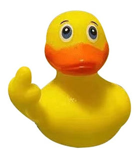 Finger Up Rubber Duck