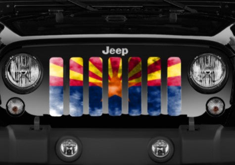 Arizona Grunge State Flag Grille Insert
