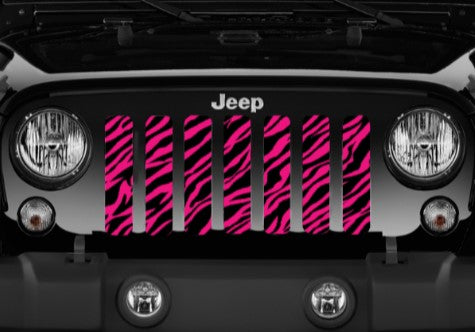 Bright Pink Zebra Grille Insert