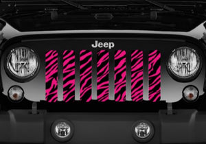 Bright Pink Zebra Grille Insert