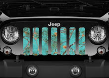 Dirty Girl Teal Serenity Woodland Camo Grille Insert