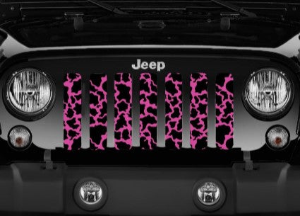 Hot Pink Cow Hide Grille Insert