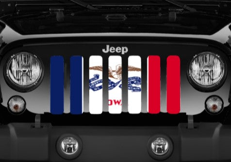 Iowa State Flag Grille Insert