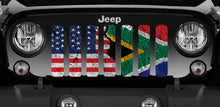 South Africa and American Flag Grille Insert