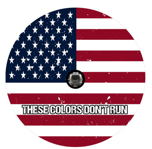 These Colors Don't Run American Flag Spare Tire Cover