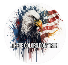 These Colors Don't Run Bald Eagle & American Flag Spare Tire Cover