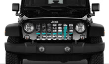 Teal Ribbon Tactical American Flag Grille Insert