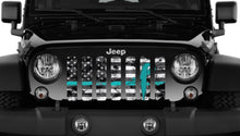 Teal Ribbon Tactical American Flag Grille Insert