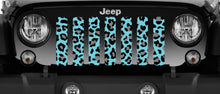 Turquoise Leopard Print Grille Insert