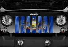 Waving Pennsylvania State Flag Grille Insert
