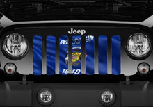 Waving Wisconsin State Flag Grille Insert