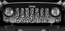 Platinum White Leopard Print Grille Insert