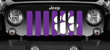 White Tiger Paw Purple Grille Insert