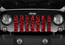 Platinum Wild Red Leopard Print Grille Insert