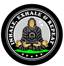 Zen Bigfoot Sasquatch Inhale Exhale Repeat Spare Tire Cover