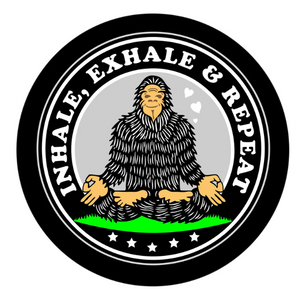 Zen Bigfoot Sasquatch Inhale Exhale Repeat Spare Tire Cover
