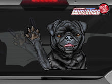 Black Pug "Coal" Waving WiperTags