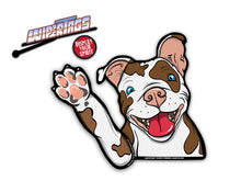 Rescue Dog Daisy the Pitbull Waving WiperTags