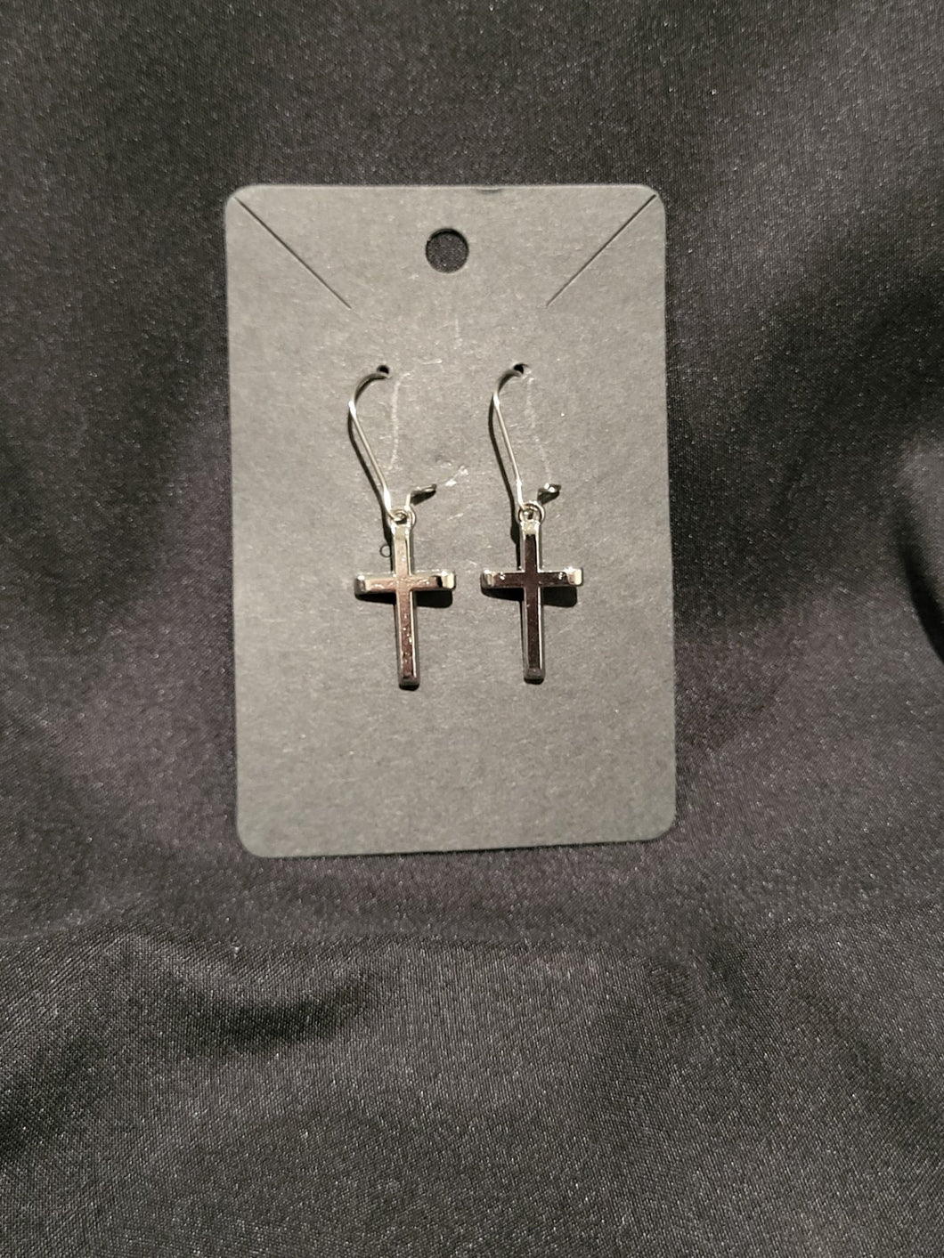 Silver Cross dangling Earrings
