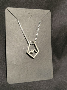 Small Mountain Silver Chain Necklace