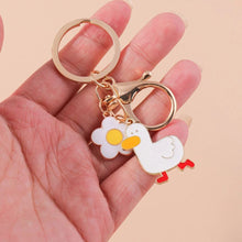 Duck & Flower Keychain