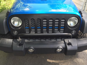 American Tactical Back the Blue Jeep Grille Insert