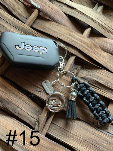 Paracord Key Chain- Black & Gray