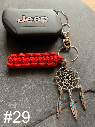 Paracord Key Chain- Red