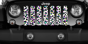 90's Leopard Print Jeep Grille Insert